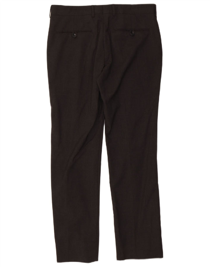 Pantaloni de costum drepți pentru bărbați Zara EU 40 Mediu L31 L30 Poliester gri