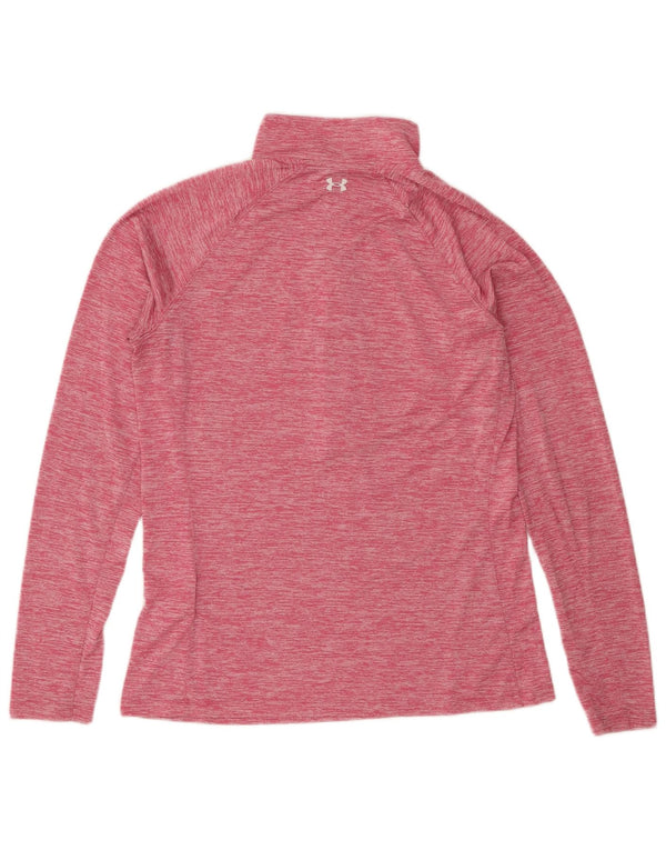 Top de trening cu pulover grafic Under Armour pentru femei UK 14 Large Pink Flecked