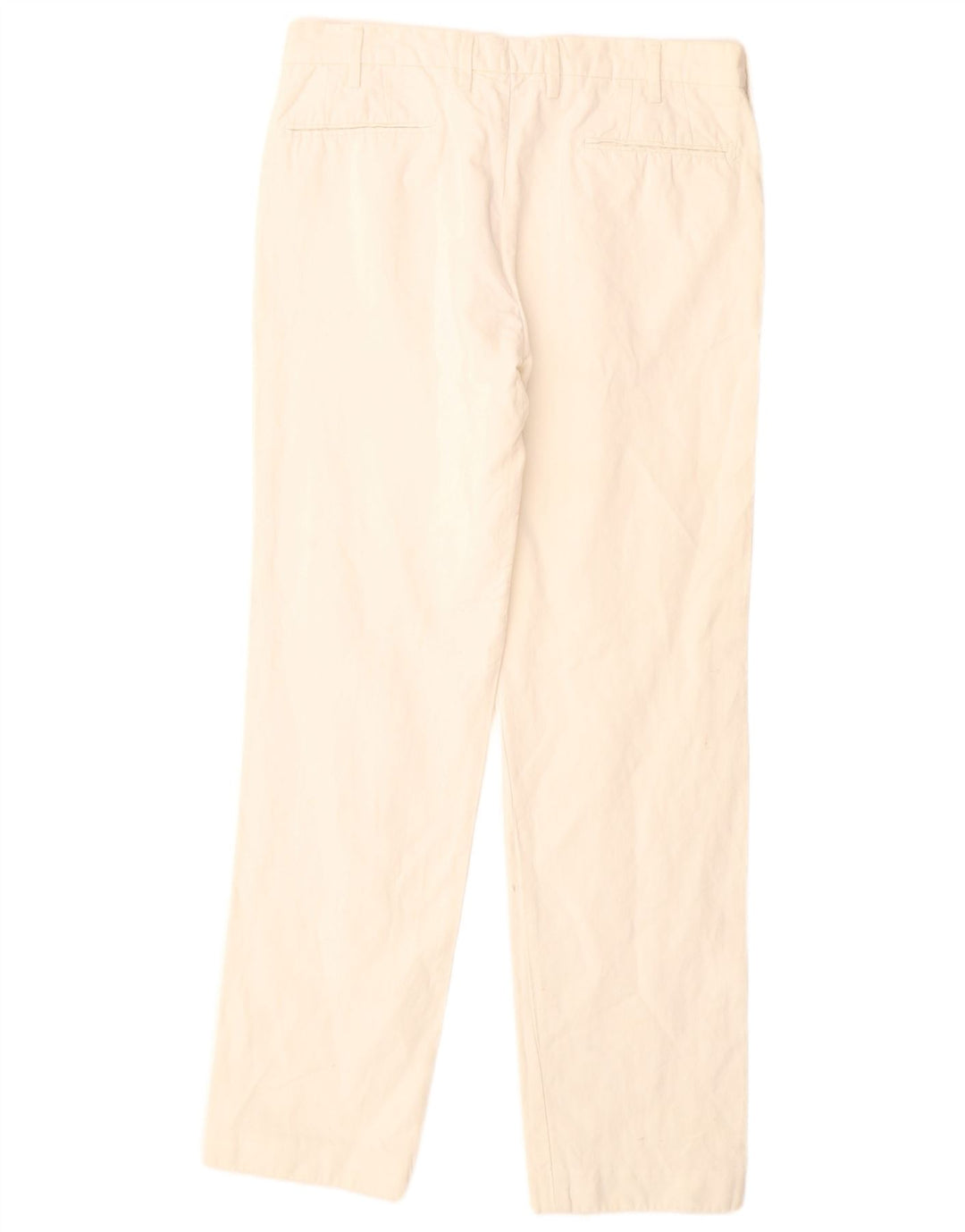 MASSIMO DUTTI Pantaloni drepți pentru bărbați EU 42 Large W32 L32 Off White