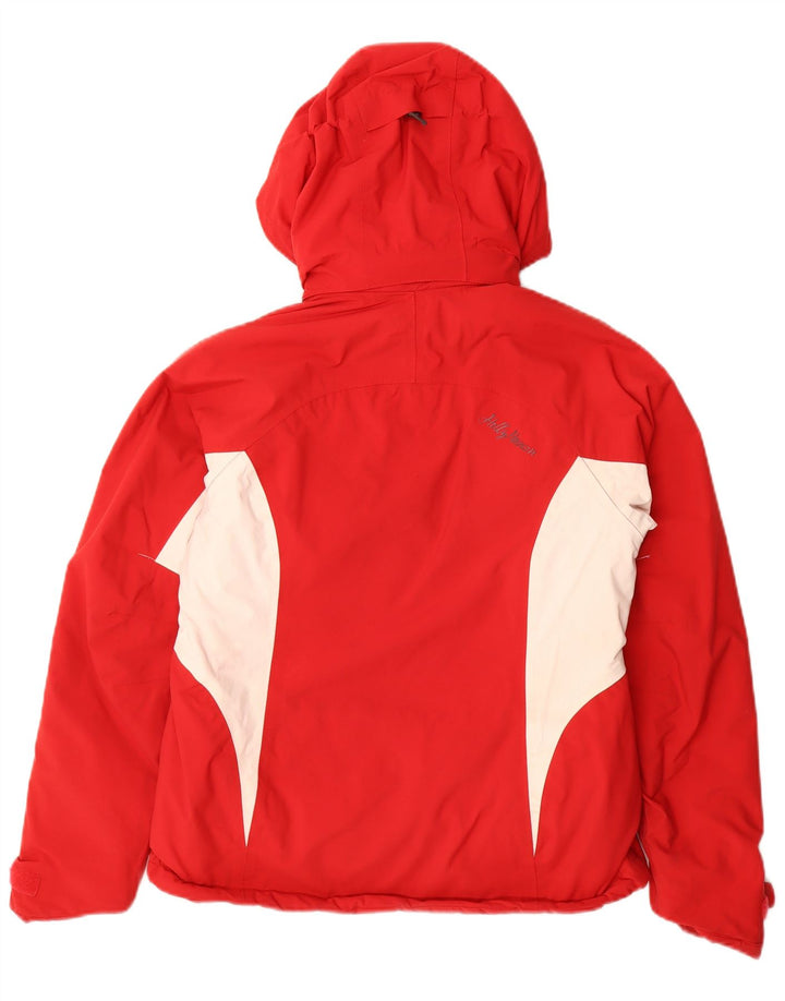 Jachetă Windbreaker cu glugă pentru femei Helly Hansen UK 10 Small Red Colorblock