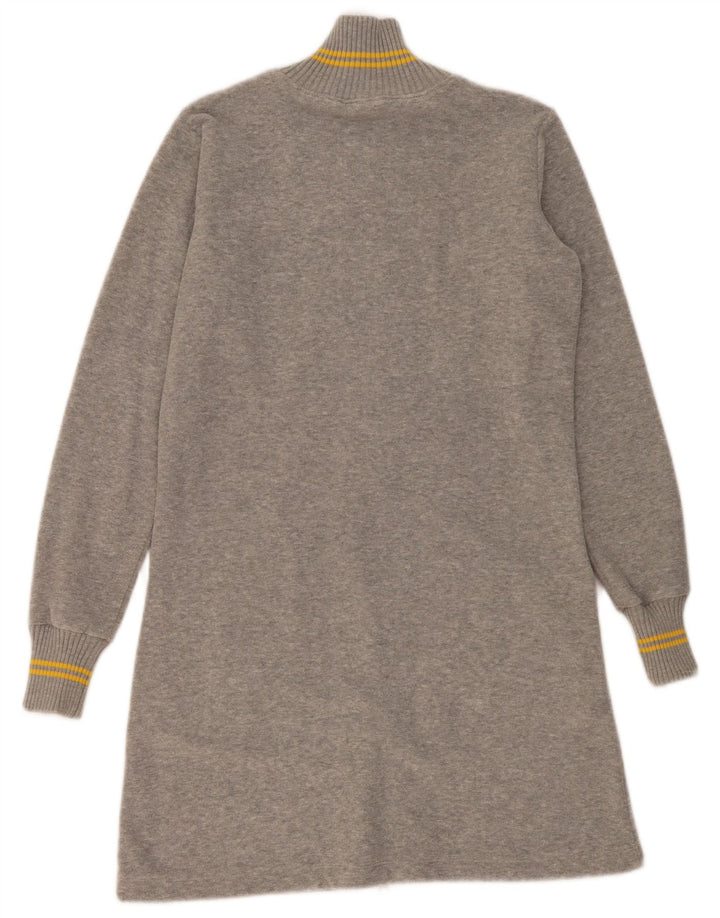 Pulover cardigan supradimensionat cu paragate Fila UK 10 Bumbac gri mic