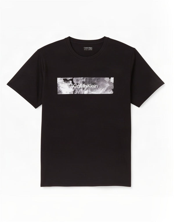 Tricou grafic Calvin Klein pentru bărbați Top 2XL bumbac negru