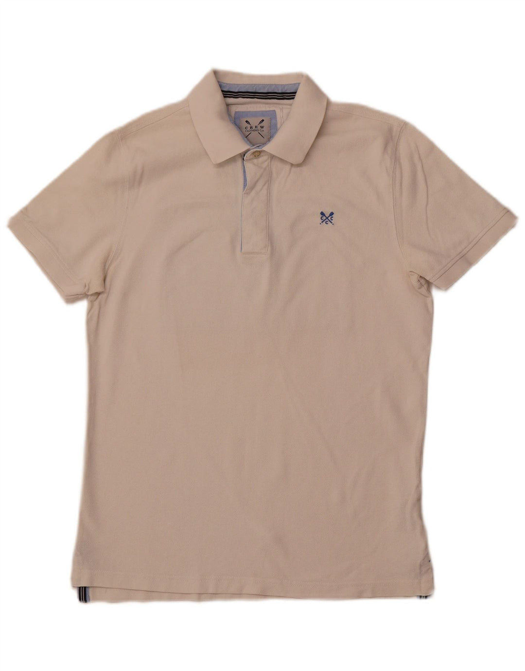 CREW CLOTHING Tricou polo cu grafică pentru bărbați, bumbac alb mediu