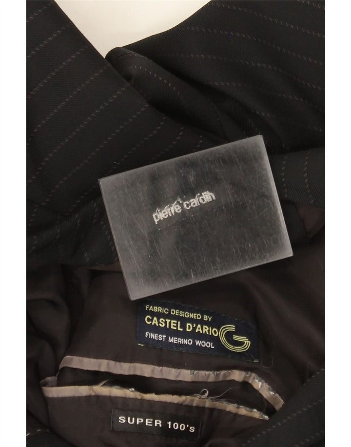 PIERRE CARDIN Jachetă pentru bărbați cu 2 nasturi, UK 38 Medium Black Pinstripe