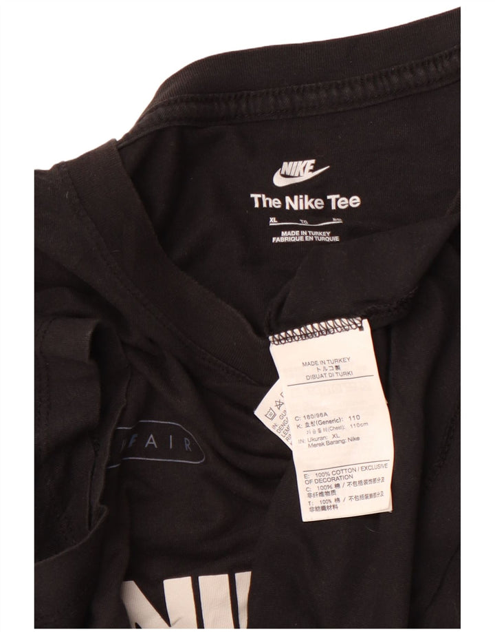 Tricou grafic pentru bărbați NIKE Top XL bumbac negru sport