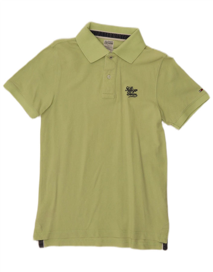 TOMMY HILFIGER Tricou polo pentru bărbați, bumbac verde mic