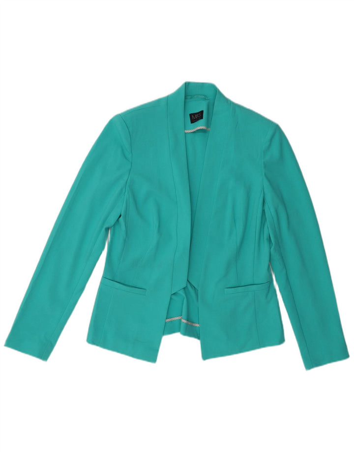 Jachetă pentru femei Marks & Spencer Open Blazer UK 10 Poliester turcoaz mic