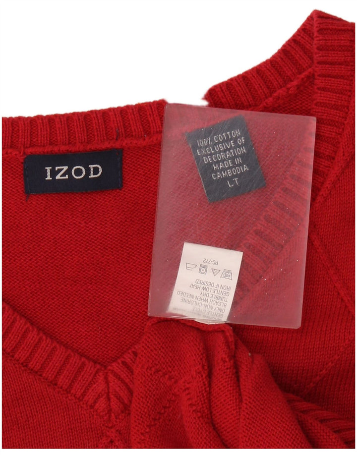 IZOD Vestă pentru bărbați Tank Top mare, roșu, bumbac