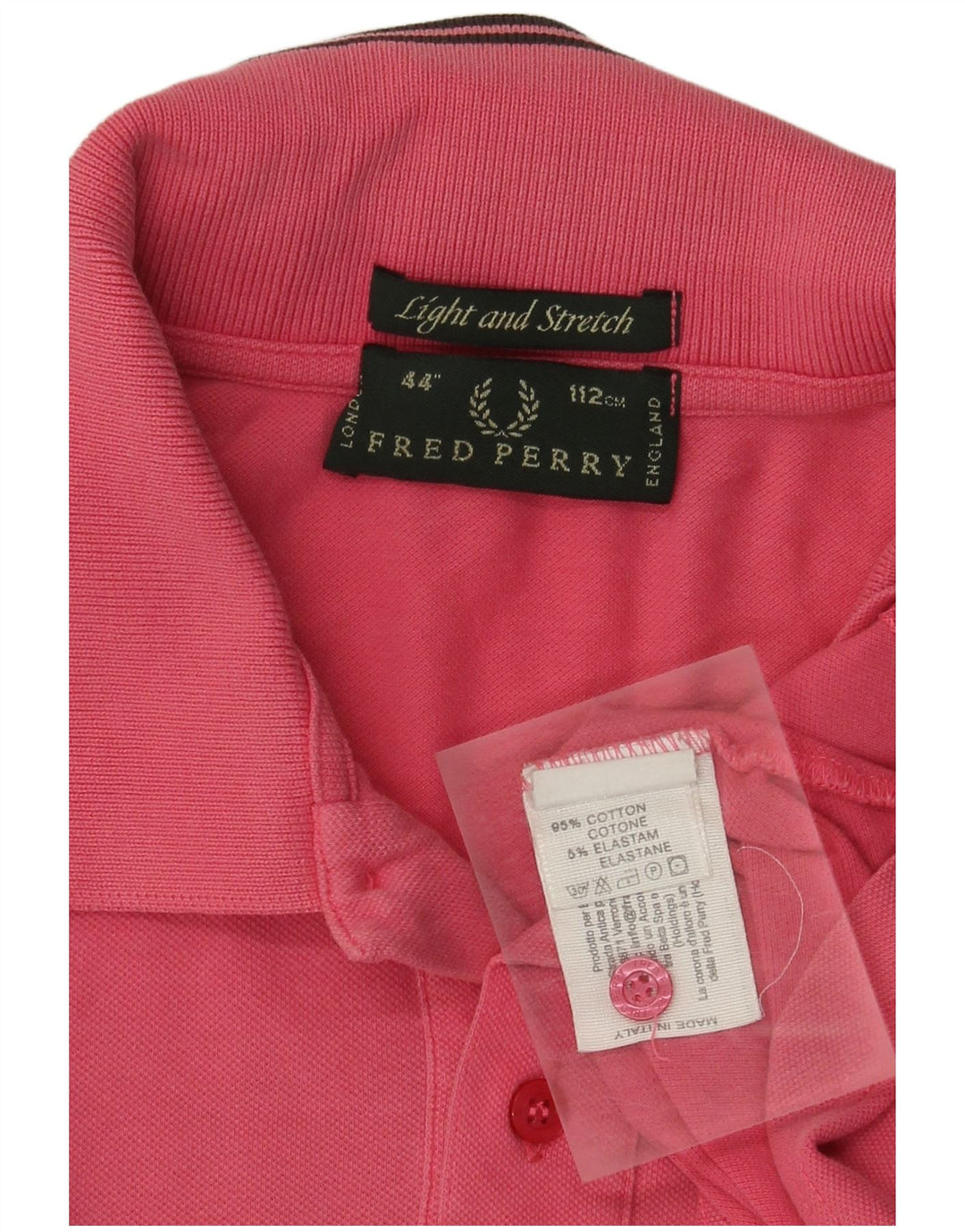 Cămașă polo Fred Perry pentru bărbați, bumbac roz mediu