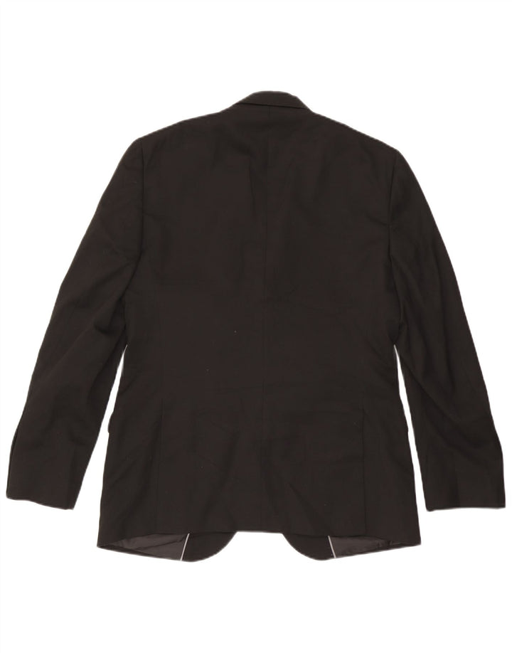 Jachetă pentru bărbați Marks & Spencer, cu 2 nasturi, cu ajustare normală, UK 38 Medium Negru