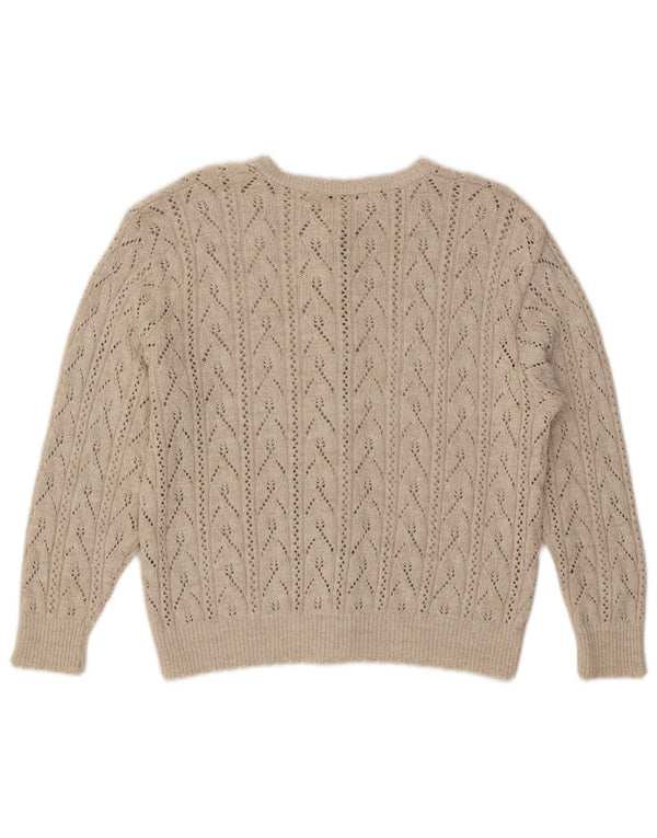 Pulover cardigan pentru femei Marks & Spencer UK 12 Medium Bej Acrilic
