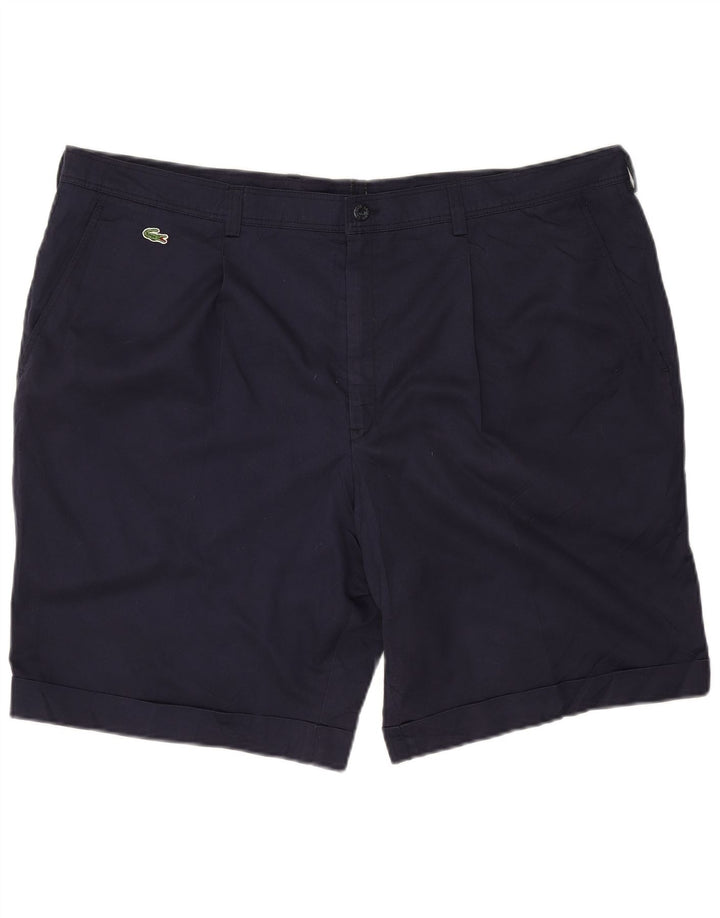 Pantaloni scurți chino pentru bărbați Lacoste IT 54 2XL W42 poliester bleumarin