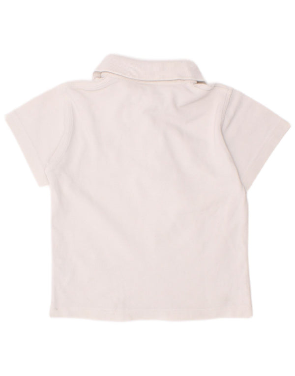 Tricou polo Burberry pentru baieti 2-3 ani alb