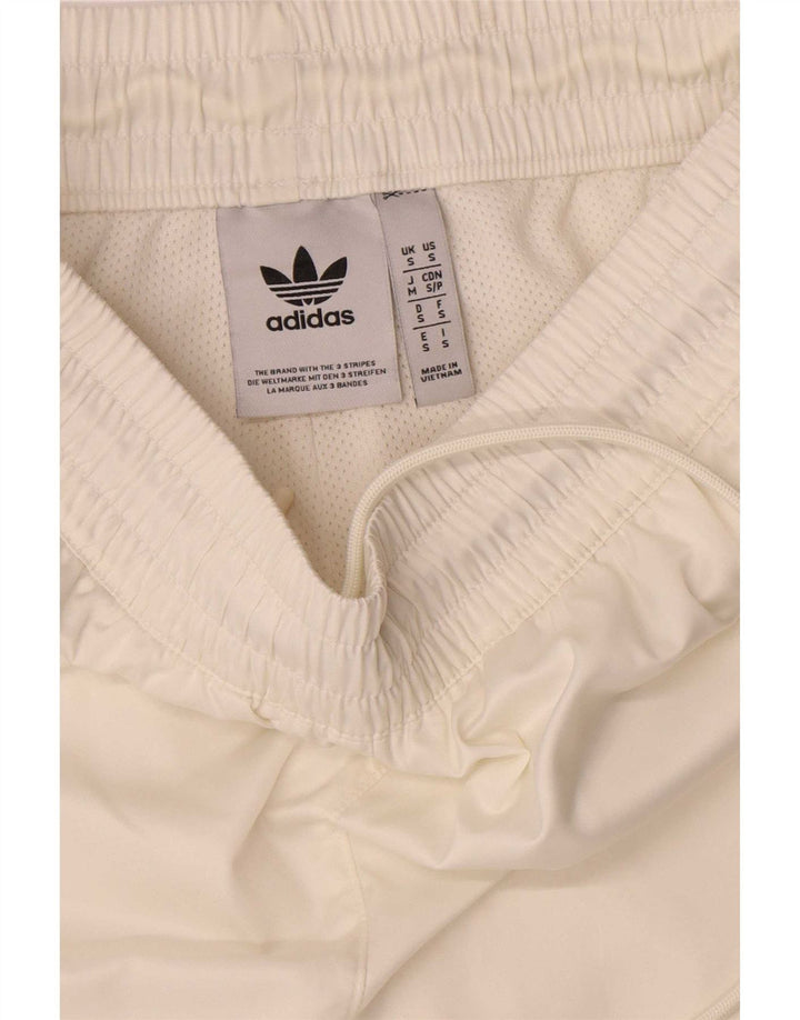 Pantaloni scurți sport pentru bărbați Adidas Mic, alb, poliester