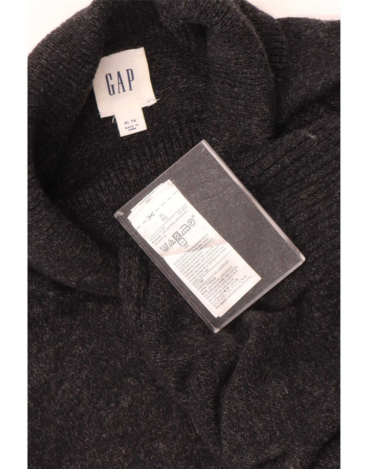 Pulover pentru bărbați Gap cu gât rulat XL bumbac gri