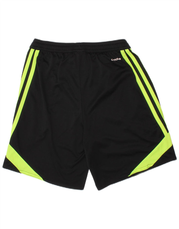 Pantaloni scurți sport Climalite ADIDAS pentru băieți 11-12 ani, negru, color block
