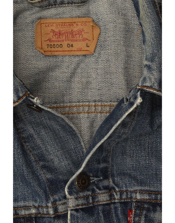 Jachetă de blugi Levi's pentru femei UK 14, mare, albastru, bumbac