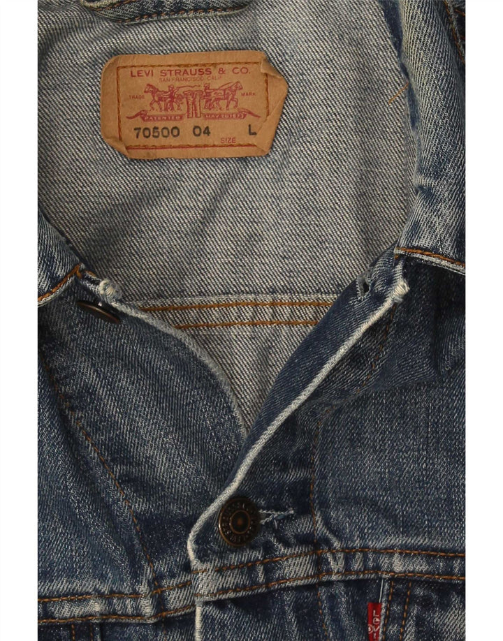 Jachetă de blugi Levi's pentru femei UK 14, mare, albastru, bumbac