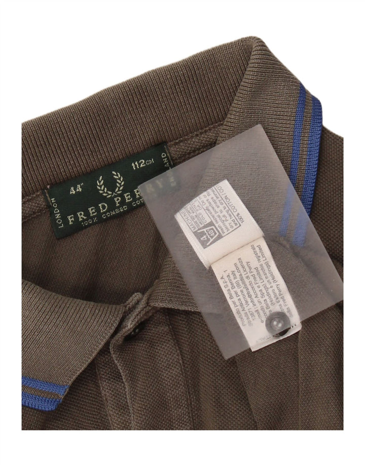 FRED PERRY Tricou polo pentru bărbați, bumbac gri mediu