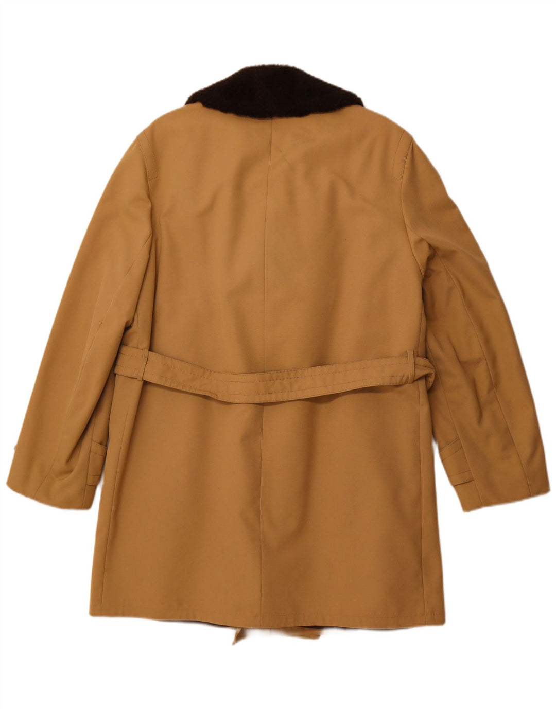 DIOLEN Palton pentru bărbați Sherpa dublu piept UK 38 Maro mediu sintetic