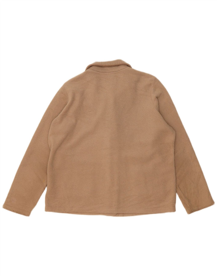 Jachetă fleece pentru femei Marks & Spencer UK 16, mare, bej, poliester
