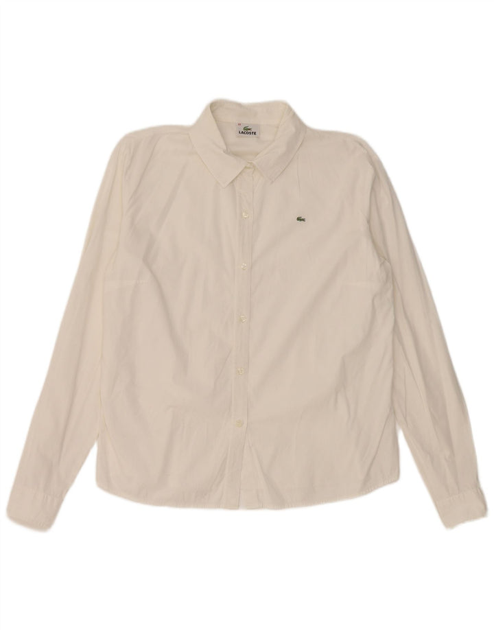 Cămașă Lacoste Femei Mărimea 44 Mare Albă