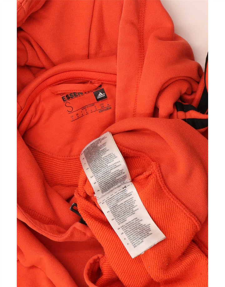 Pulover Adidas Climalite Zip pentru bărbați, poliester portocaliu mic