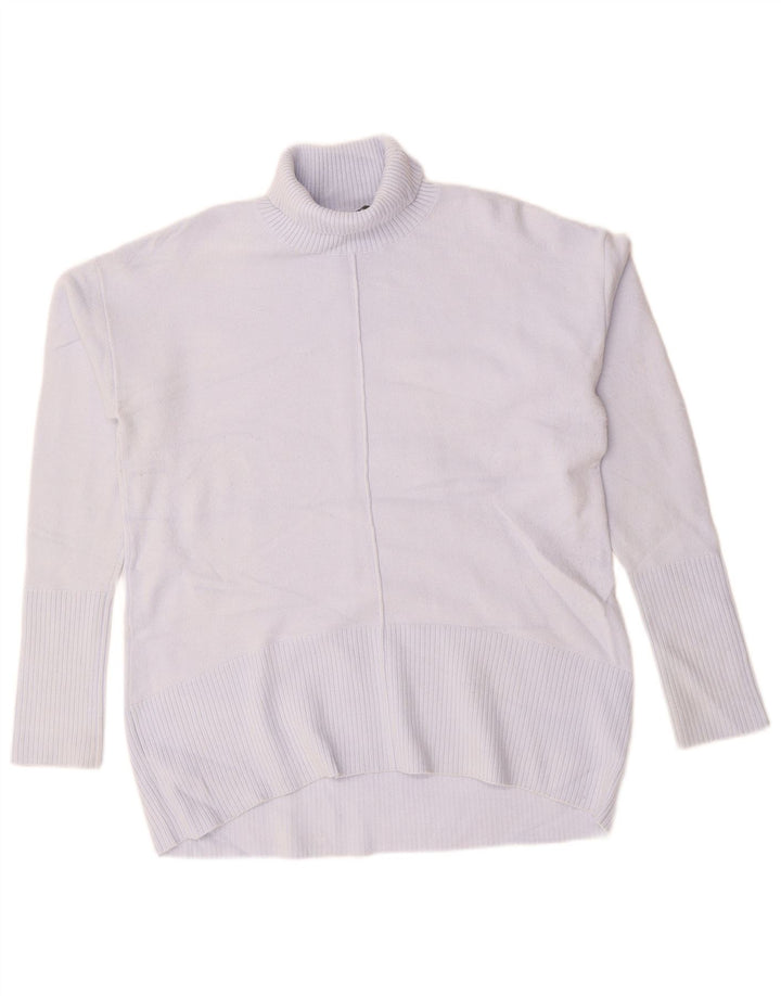 FRENCH CONNECTION Pulover cu gât rulat pentru femei UK 10 Mic violet
