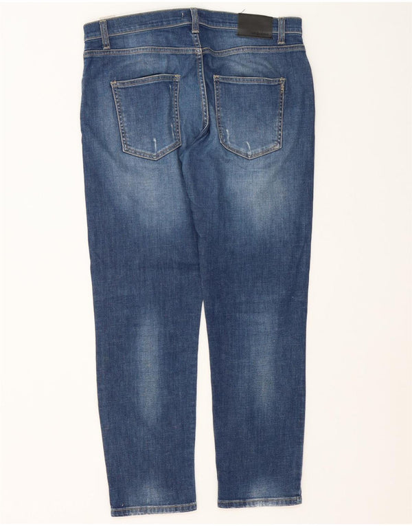 Blugi slim de damă vintage Distressed W31 L28 Bumbac albastru