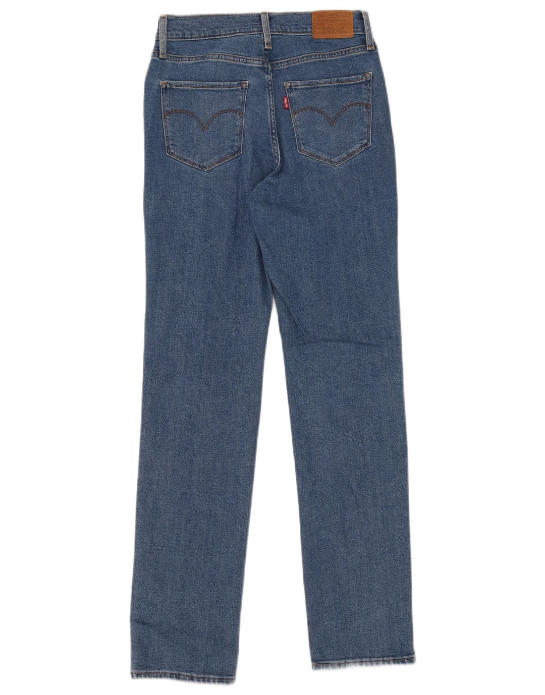 Blugi drepti cu talie mare Levi's 724 pentru femei W27 L30 albastru