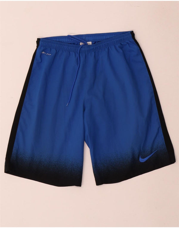 Pantaloni scurți sport Nike Dri Fit pentru bărbați, albastru, poliester color bloc