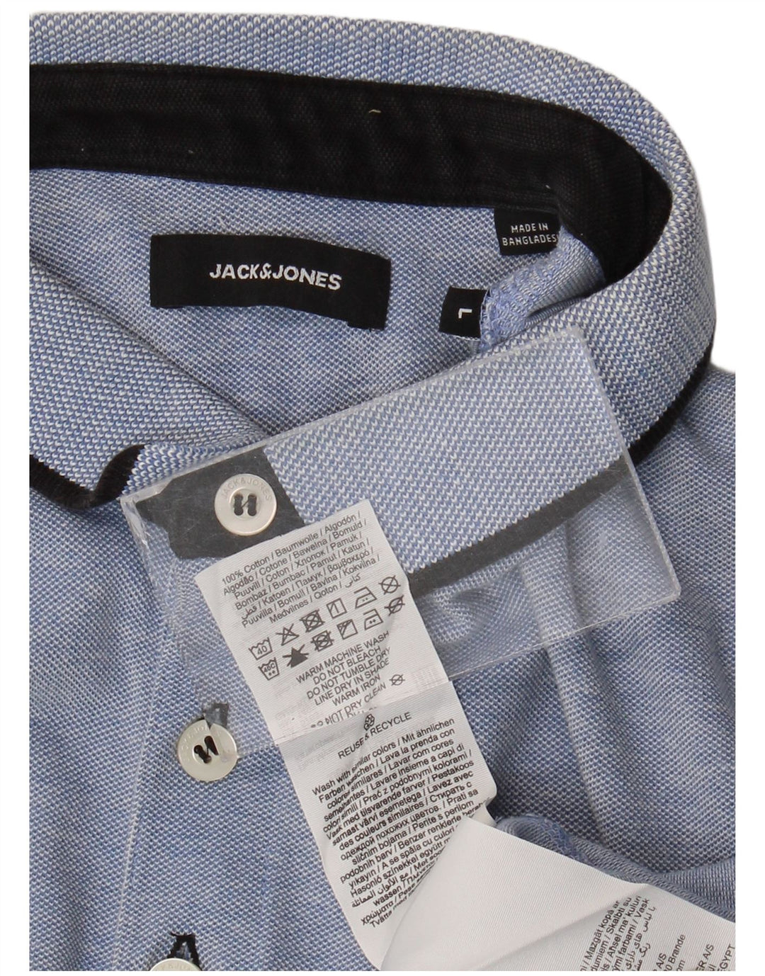 Tricou polo Jack & Jones pentru bărbați, mare, albastru, bumbac