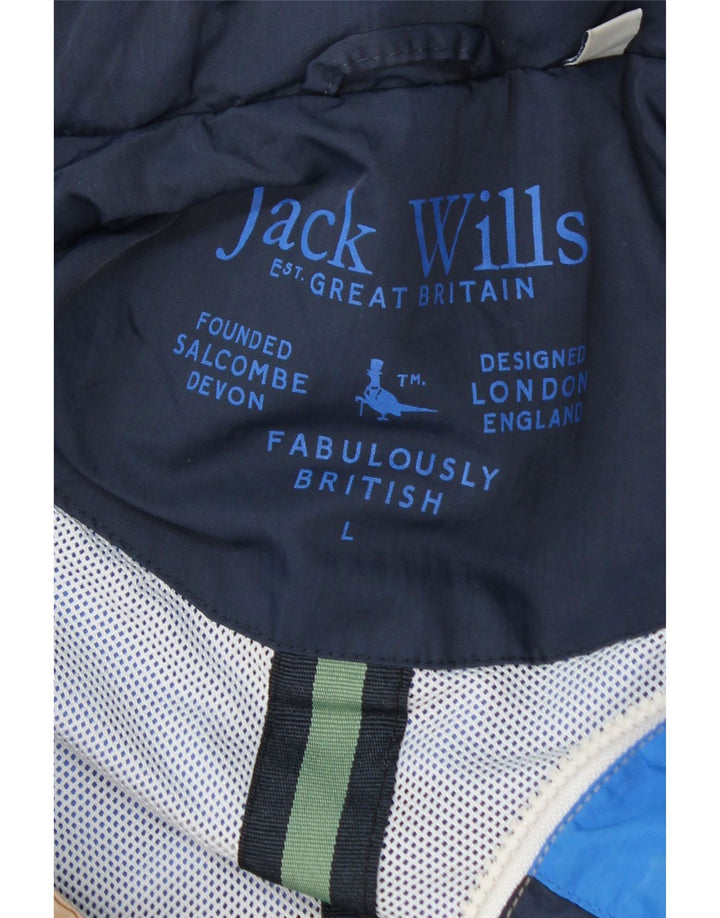 Jack Wills Jachetă de ploaie cu glugă pentru bărbați UK 40, mare, multicoloră