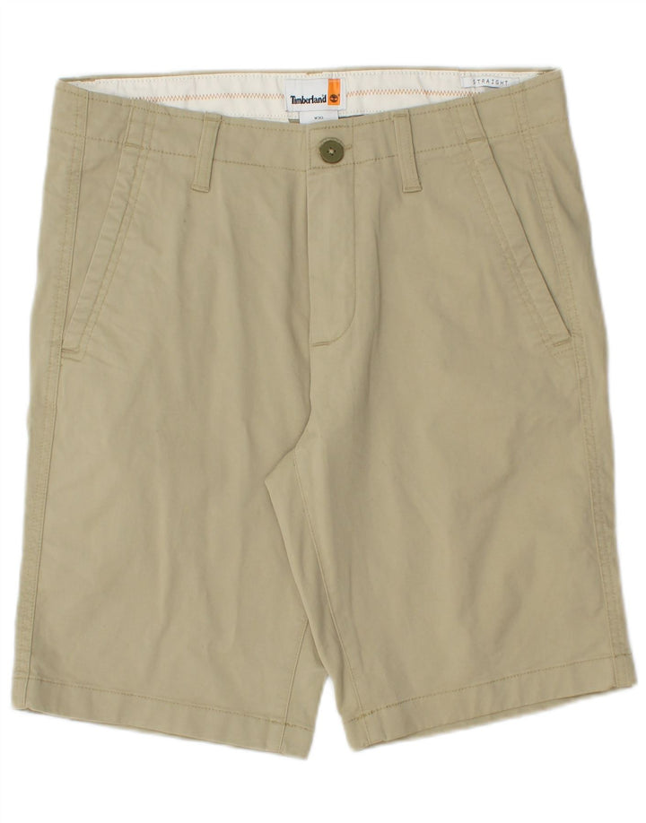 Pantaloni scurți chino pentru bărbați Timberland W30, bumbac verde mediu