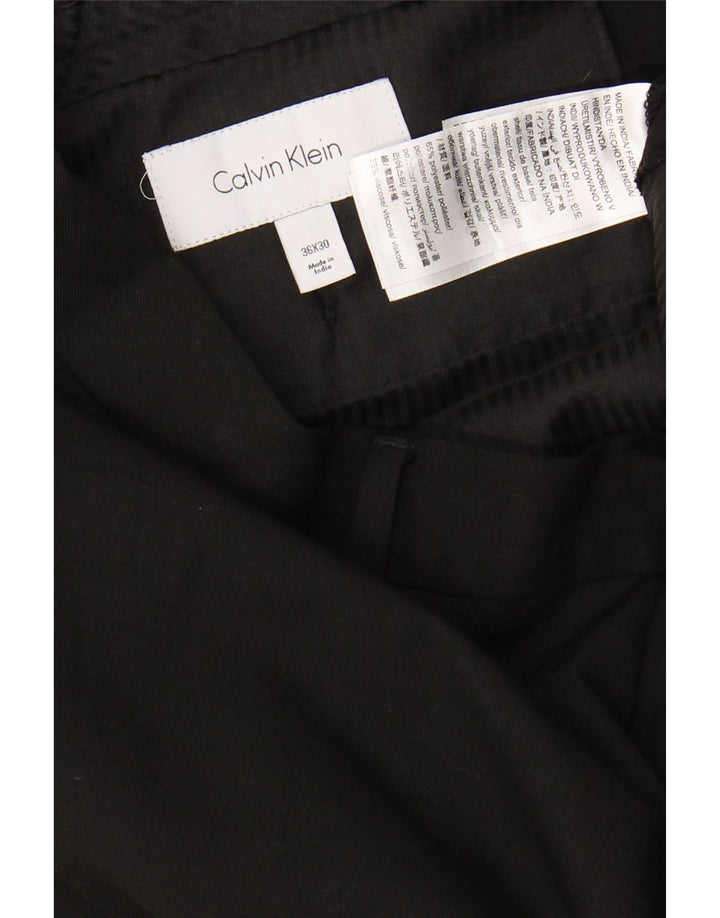Pantaloni chino slim pentru bărbați CALVIN KLEIN L36 L30 poliester negru
