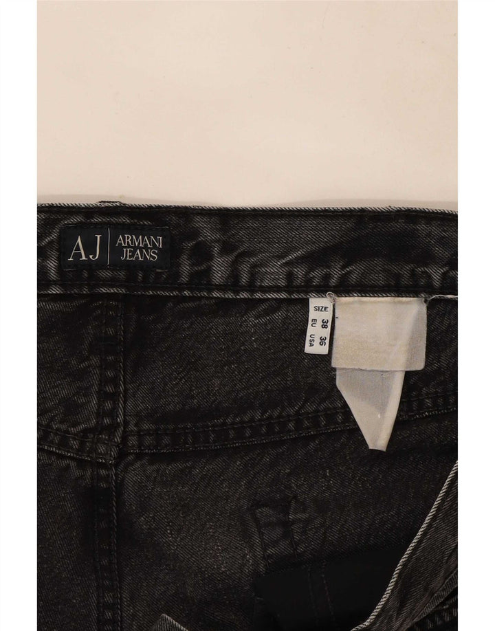 Blugi drepti pentru femei Armani W38 L32 gri
