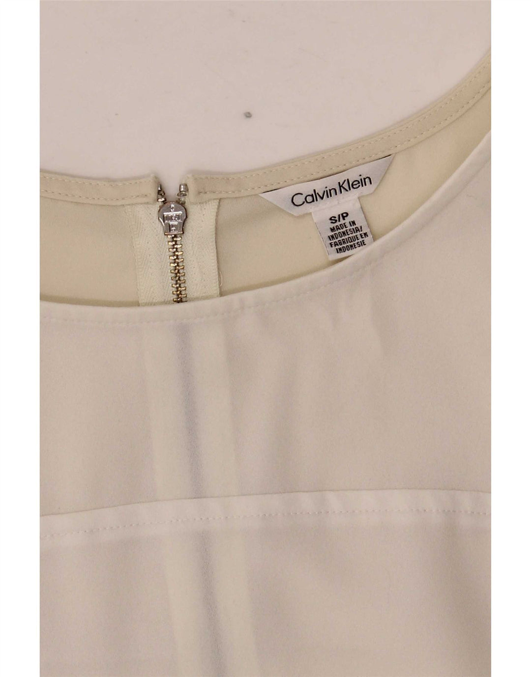 Rochie schimbătoare pentru femei Calvin Klein UK 10, mică, albă, bloc de culoare