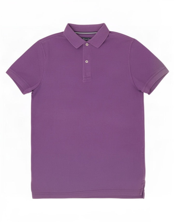 Tricou polo Massimo Dutti pentru bărbați, violet mediu