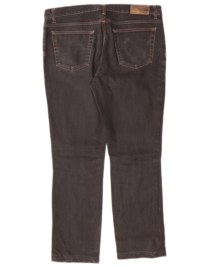 JUST CAVALLI Blugi drepti pentru femei W34 L27 bumbac negru