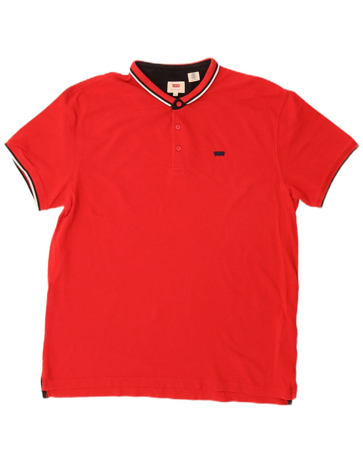 Tricou polo pentru bărbați Levi's 2XL bumbac roșu