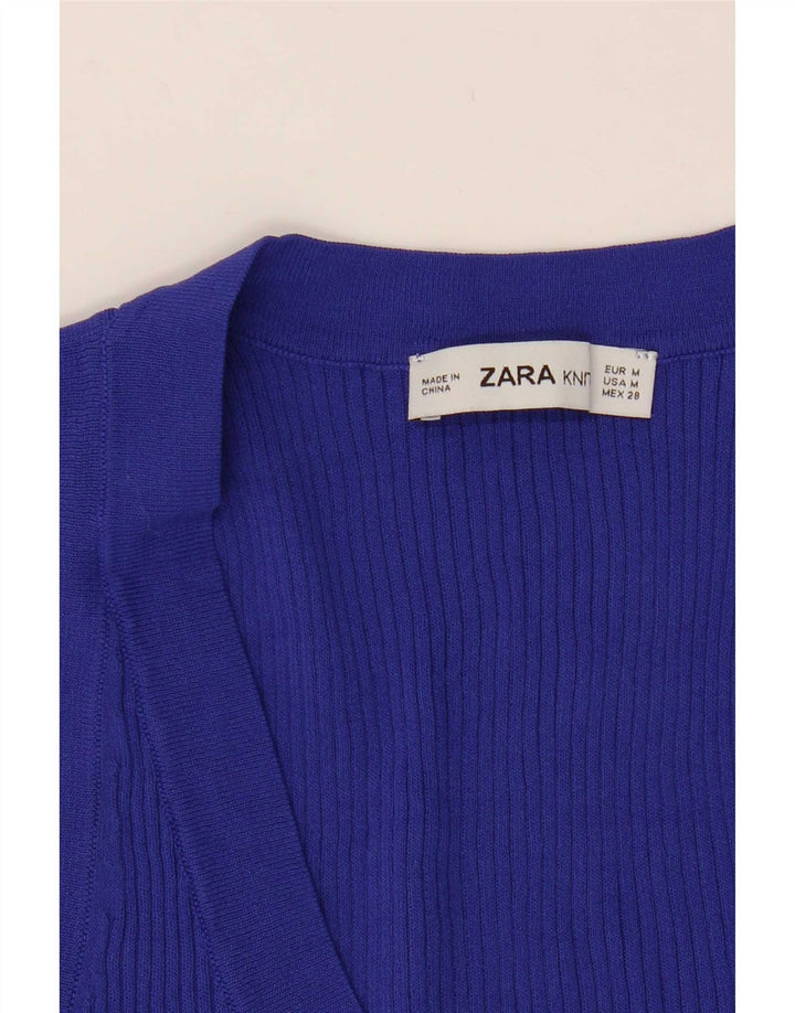 Vest Vest Top Femei Zara UK 12 Medium Bleumarin