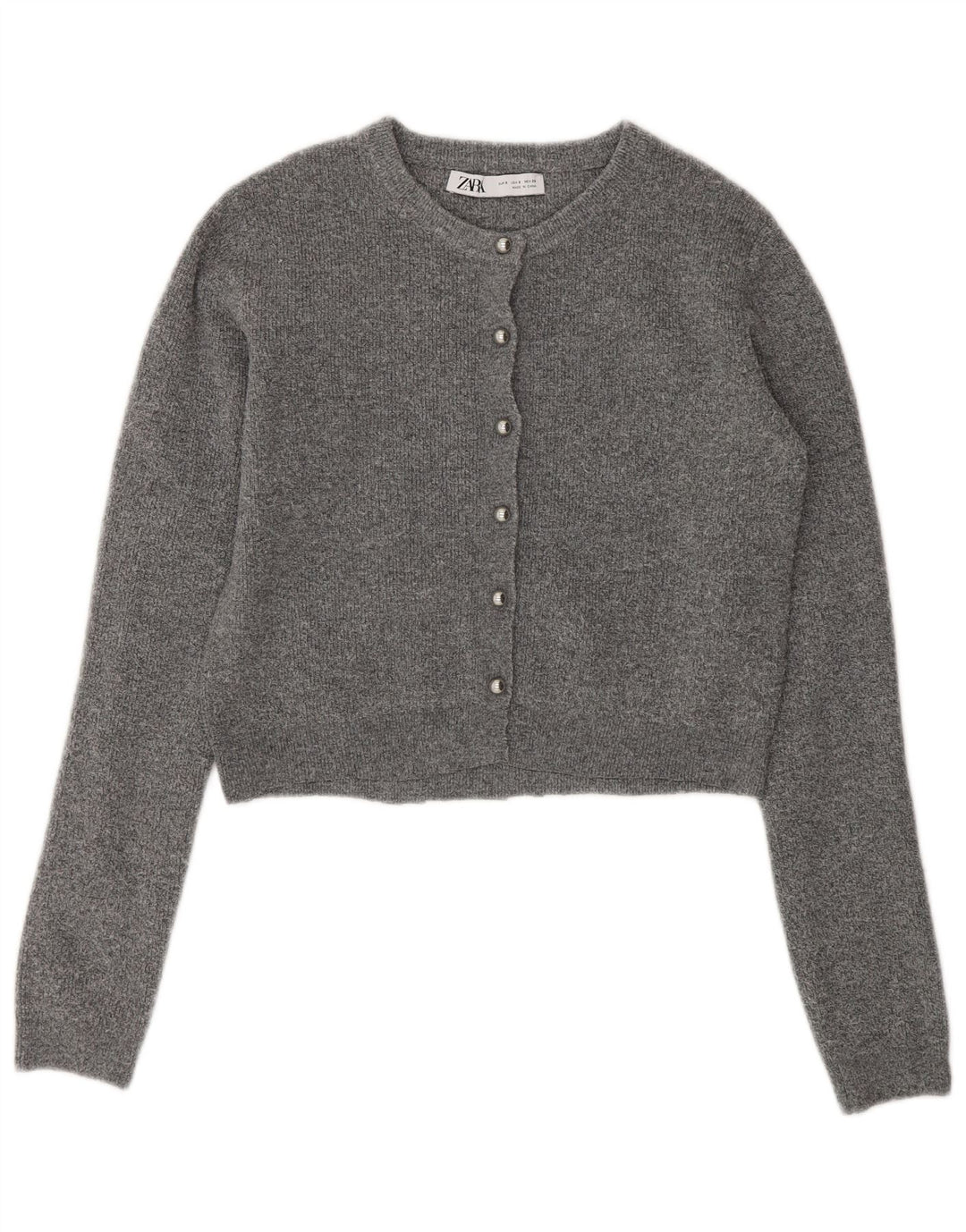 Pulover cardigan pentru femei Zara UK 10 Mic Gri