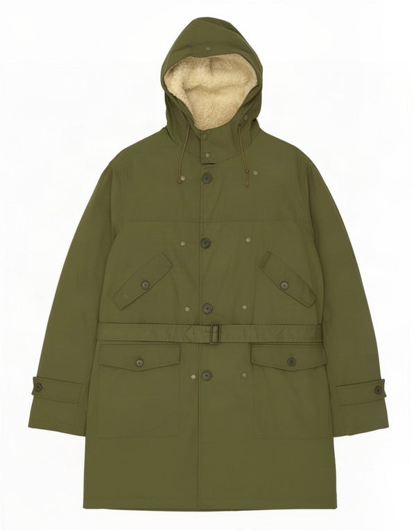 Jachetă parka Sherpa cu glugă pentru bărbați Rifle UK 38 Medium Khaki Acrylic
