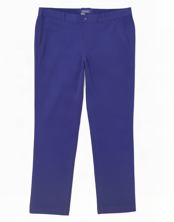Pantaloni chino de golf drepti pentru bărbați Nike W34 L32 poliester albastru