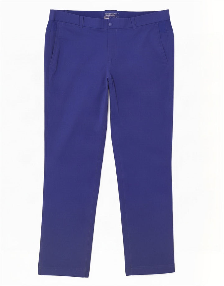 Pantaloni chino de golf drepti pentru bărbați Nike W34 L32 poliester albastru