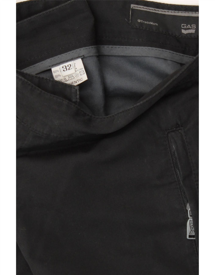 Pantaloni chino drept pentru bărbați Gas L32 L33 Poliester negru