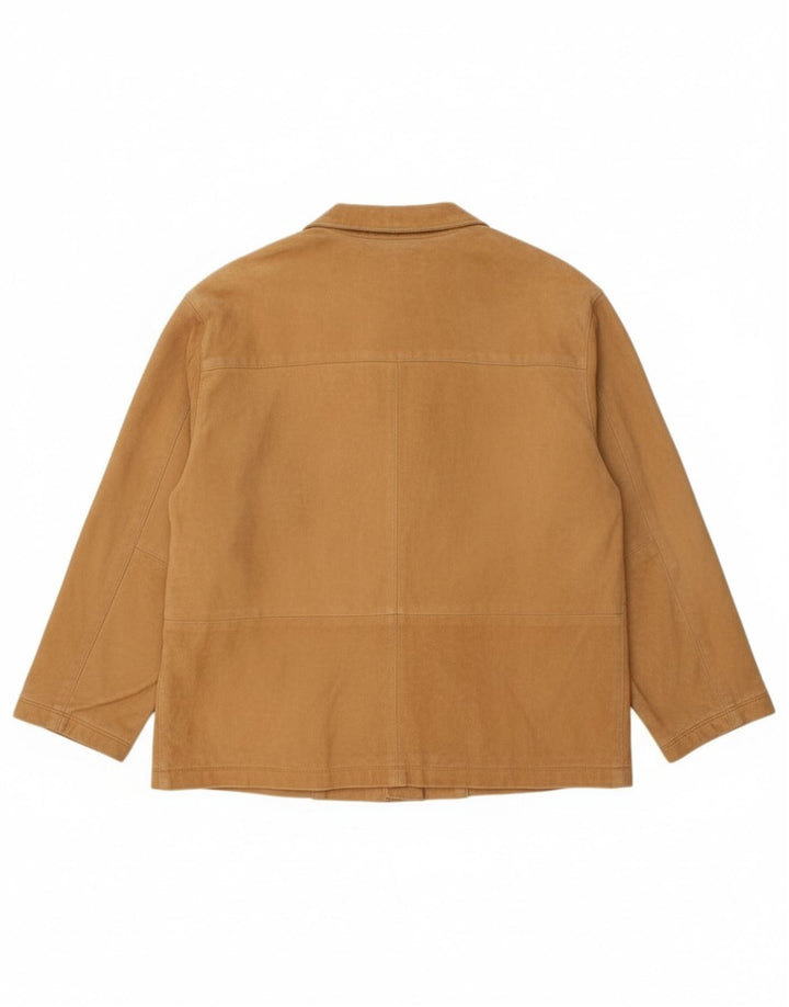 Jachetă de piele intoarsa pentru femei Simonetta UK 16, mare, bej