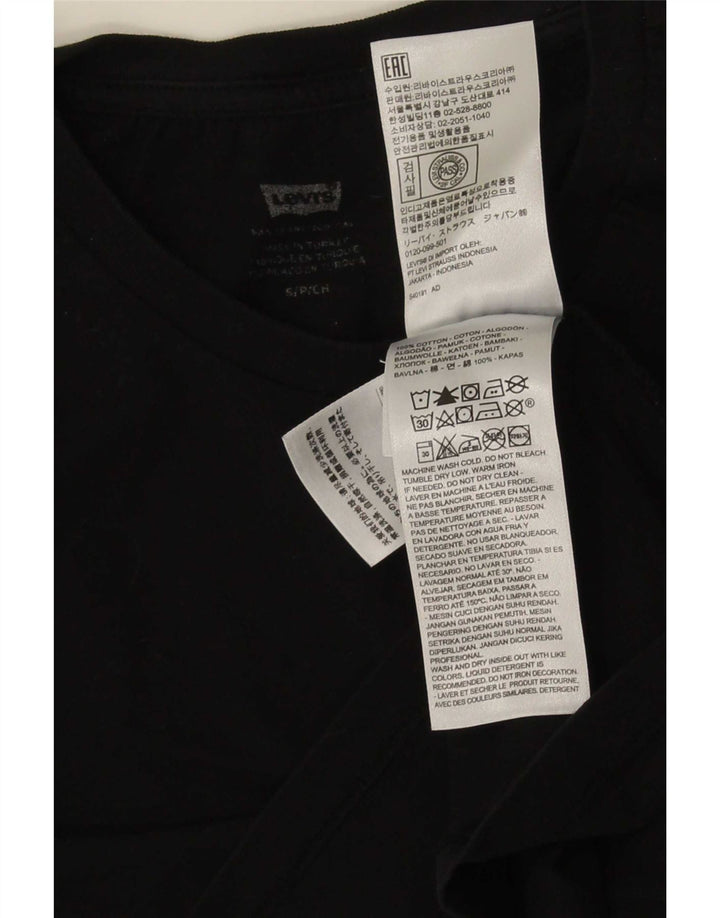 Tricou pentru femei Levi's Top UK 10 Small Black Bumbac