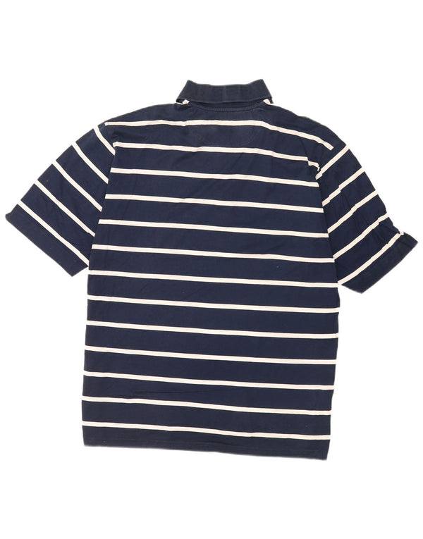 Cămașă polo Paul & Shark pentru iahting pentru bărbați 2XL, bumbac cu dungi bleumarin