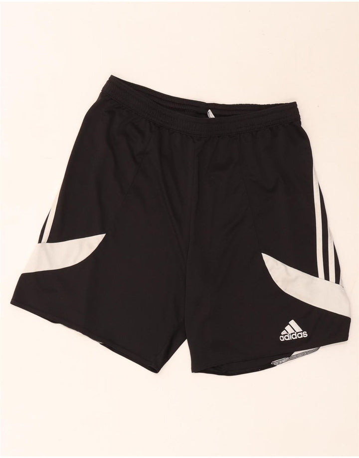 Pantaloni scurți sport pentru bărbați Adidas Climalite, mediu negru, poliester color bloc